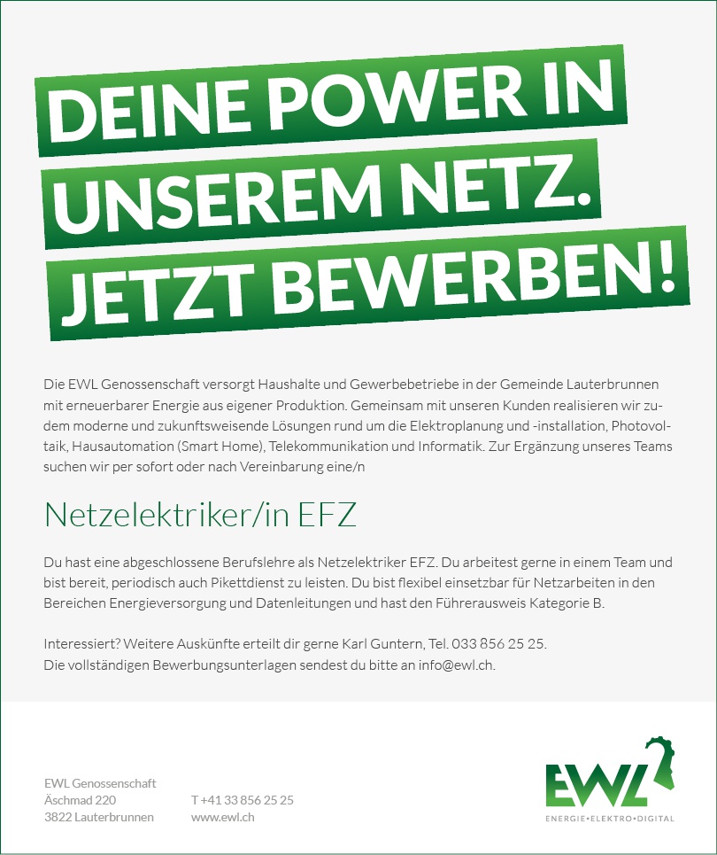Netzelektriker/in EFZ