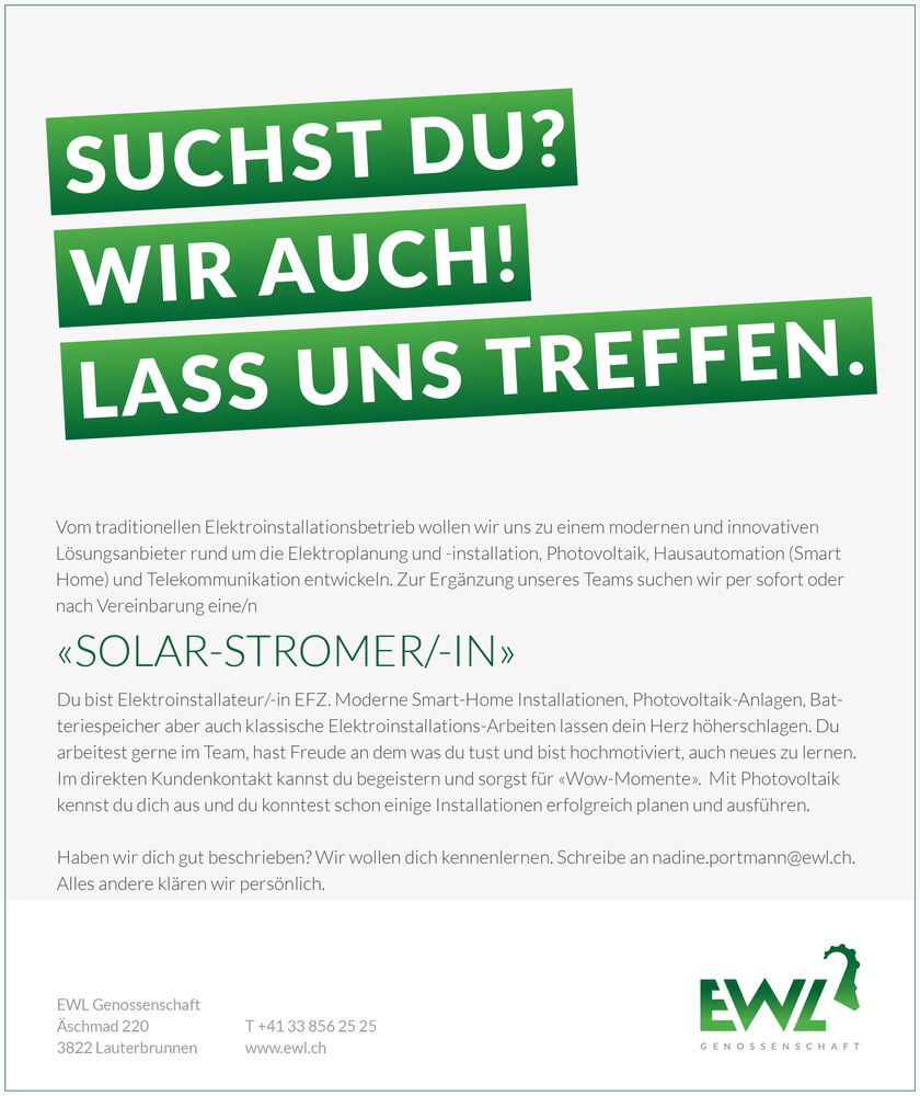 Solar-Stromer/-in